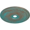 Ekena Millwork Oakleaf Ceiling Medallion (Canopies up to 6 1/4"), 29 1/8"OD x 3 5/8"ID x 1"P, Copper Green Patina CM29OACGS - alternate 4